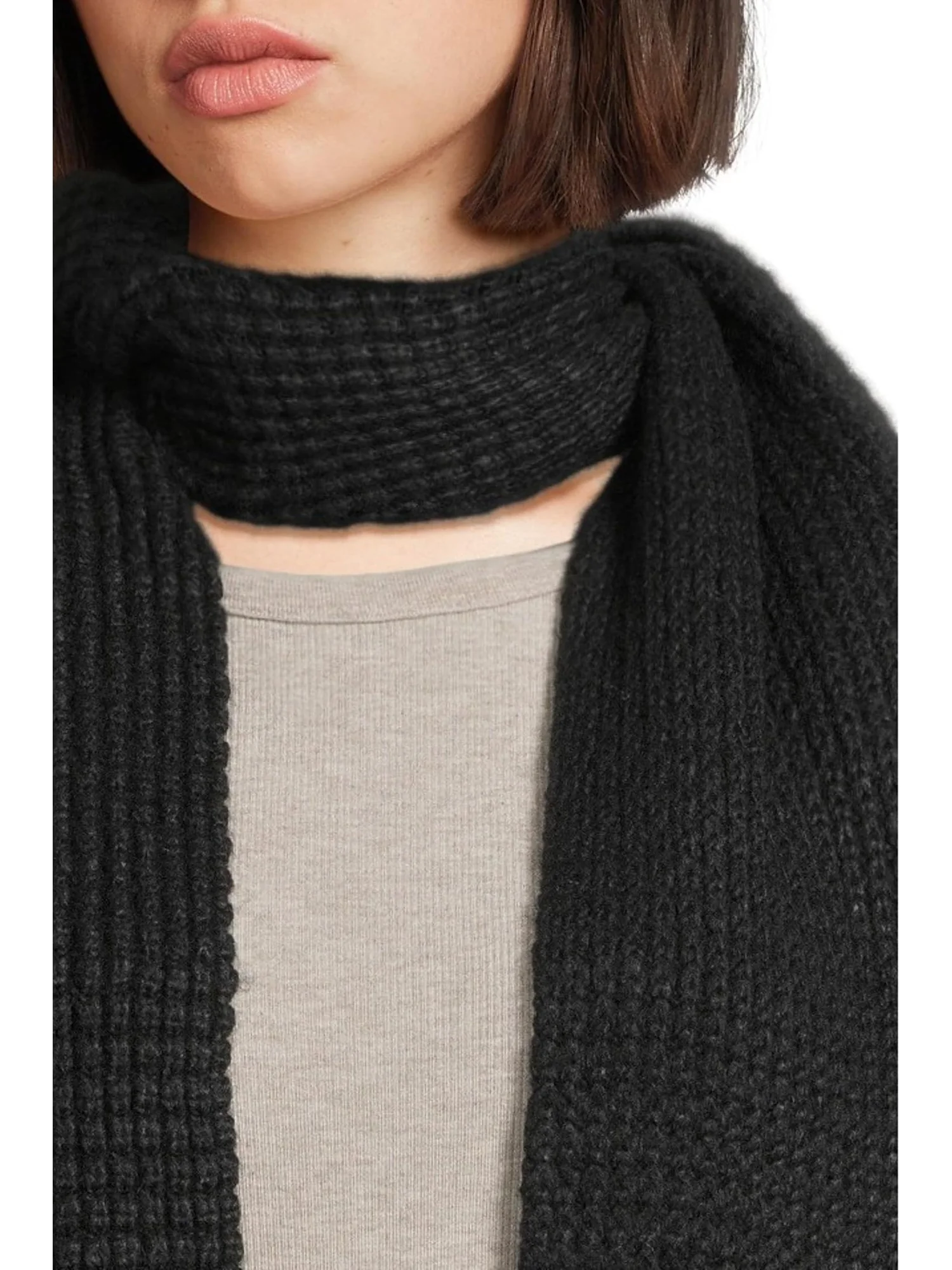 Шарф UGG Men's Waffle Scarf — изображение 3 из 3, черный
