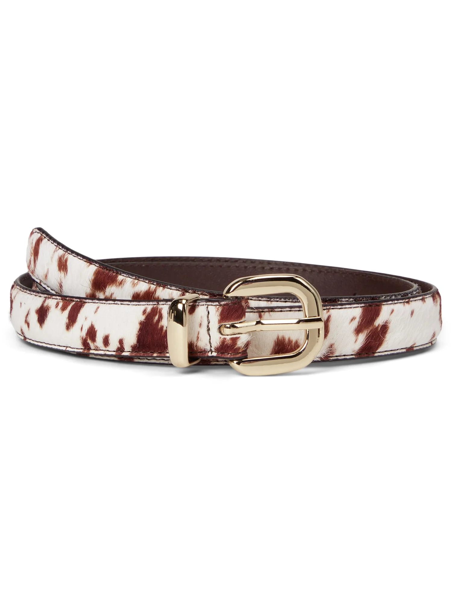 Ремень Madewell Silvia Skinny Round Buckle Belt: Cow — мульти