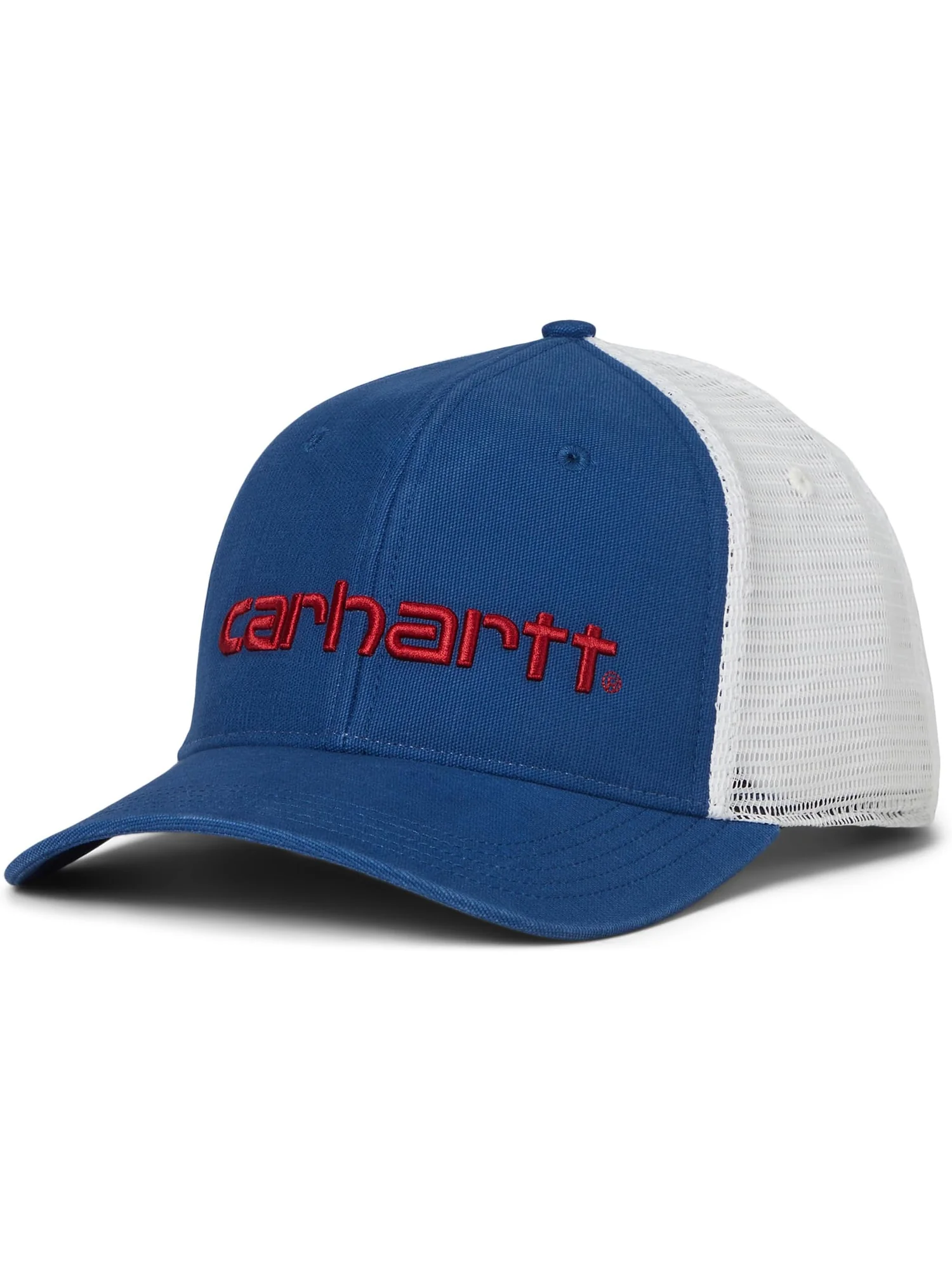 Бейсболка Carhartt Canvas Mesh-Back Logo Graphic Cap — изображение 1 из 2, синий