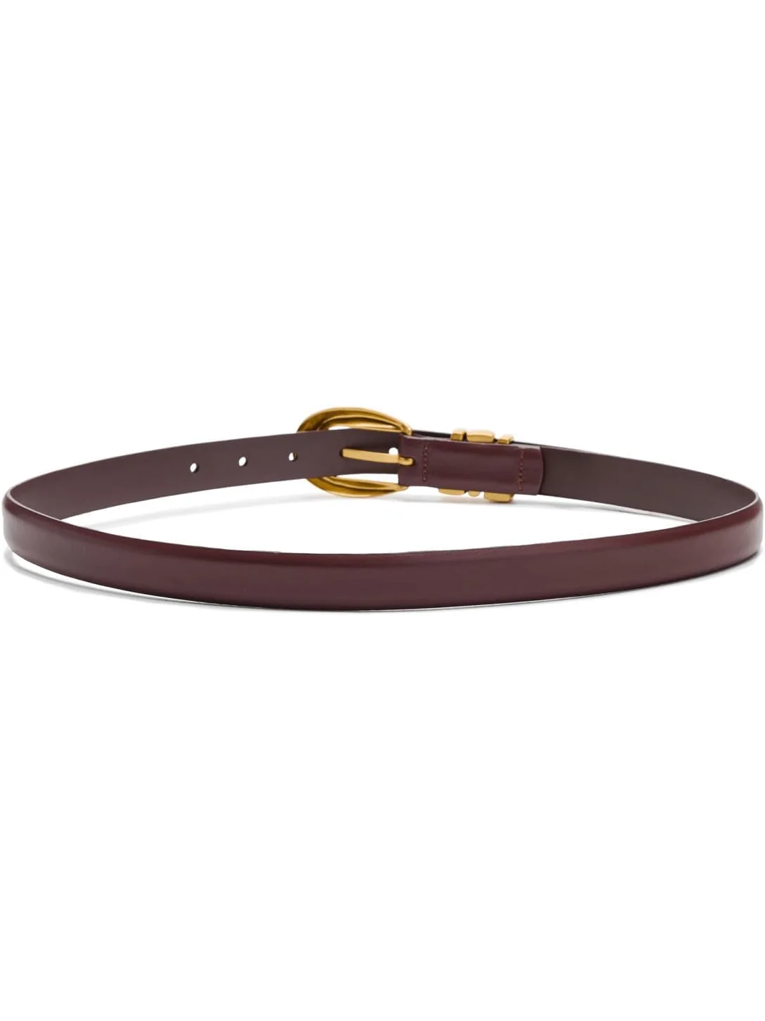 Ремень Madewell Women's Triple Metal Keeper Belt — изображение 2 из 3, коричневый