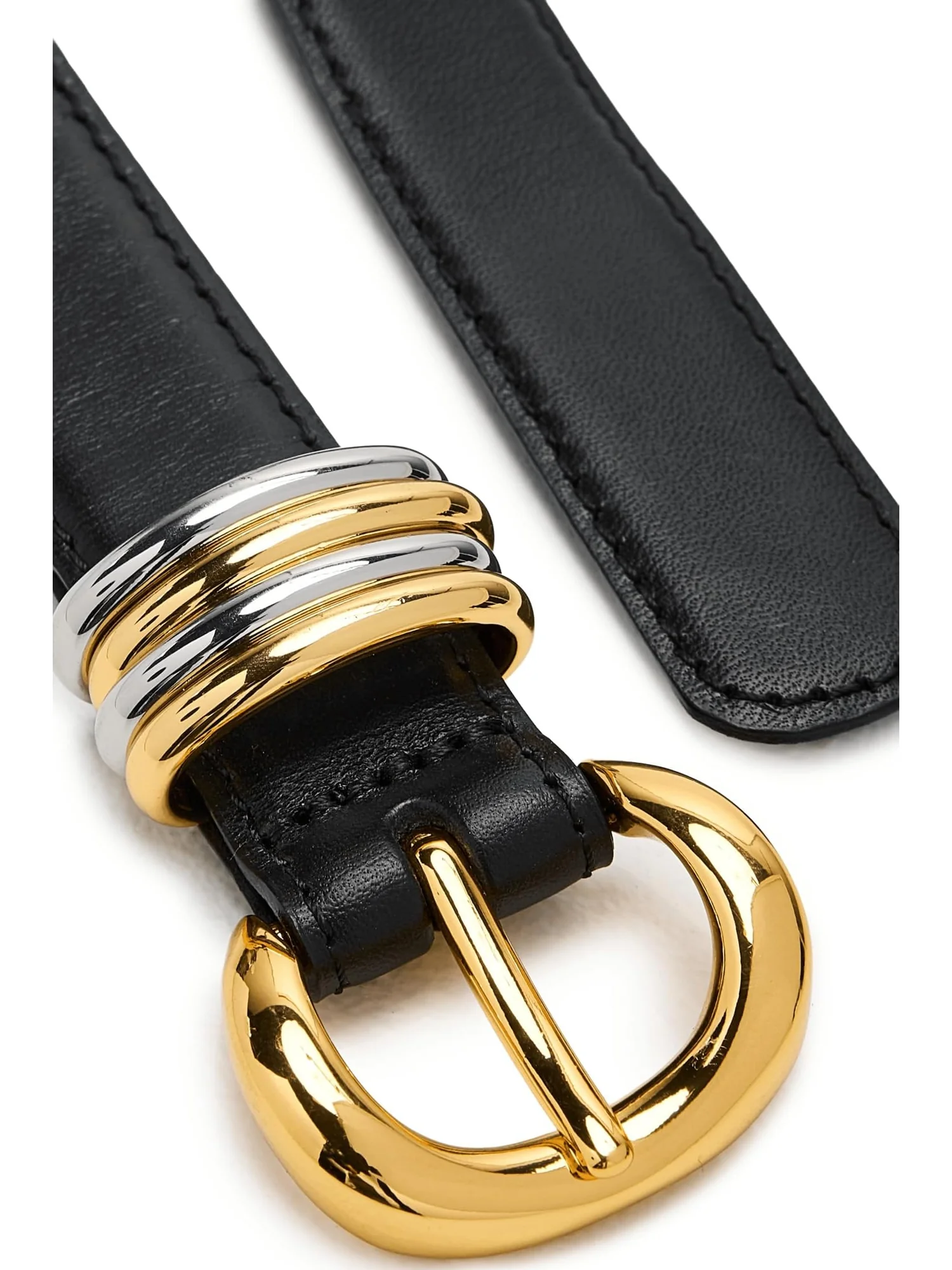 Ремень Madewell Women's Inez Belt: Mixed Metal — изображение 3 из 4, черный