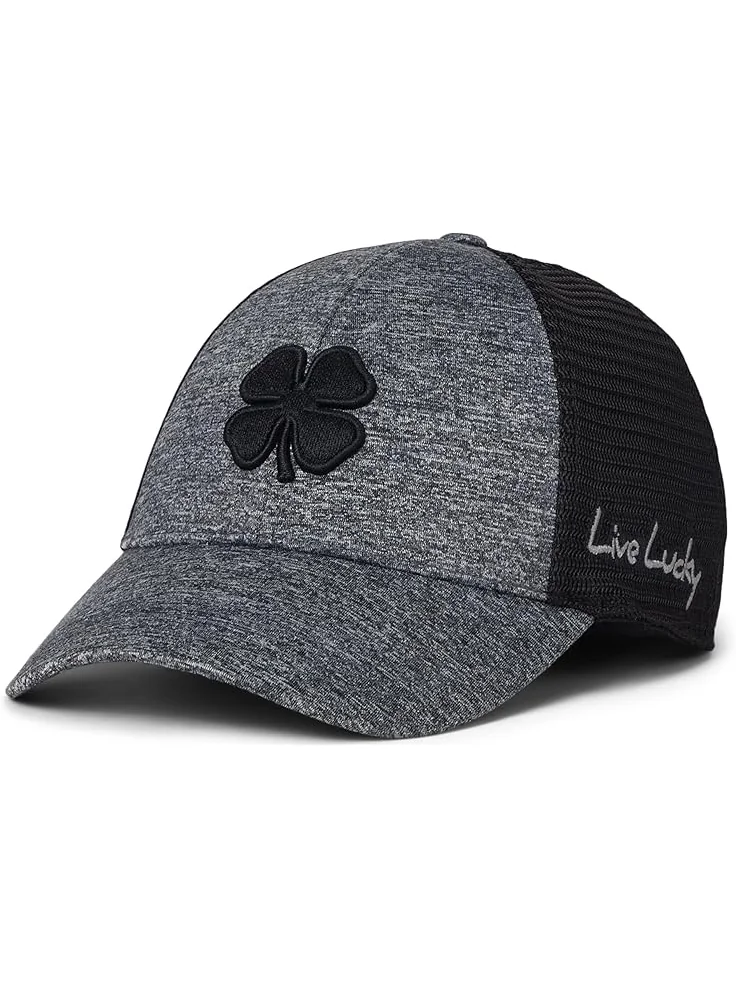 Унисекс черная шапка Clover Lucky Heather Mesh Grey Black Clover