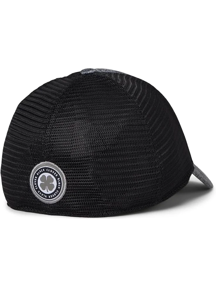 Унисекс черная шапка Clover Lucky Heather Mesh Grey Black Clover — изображение 2 из 2, серый/черный/черный