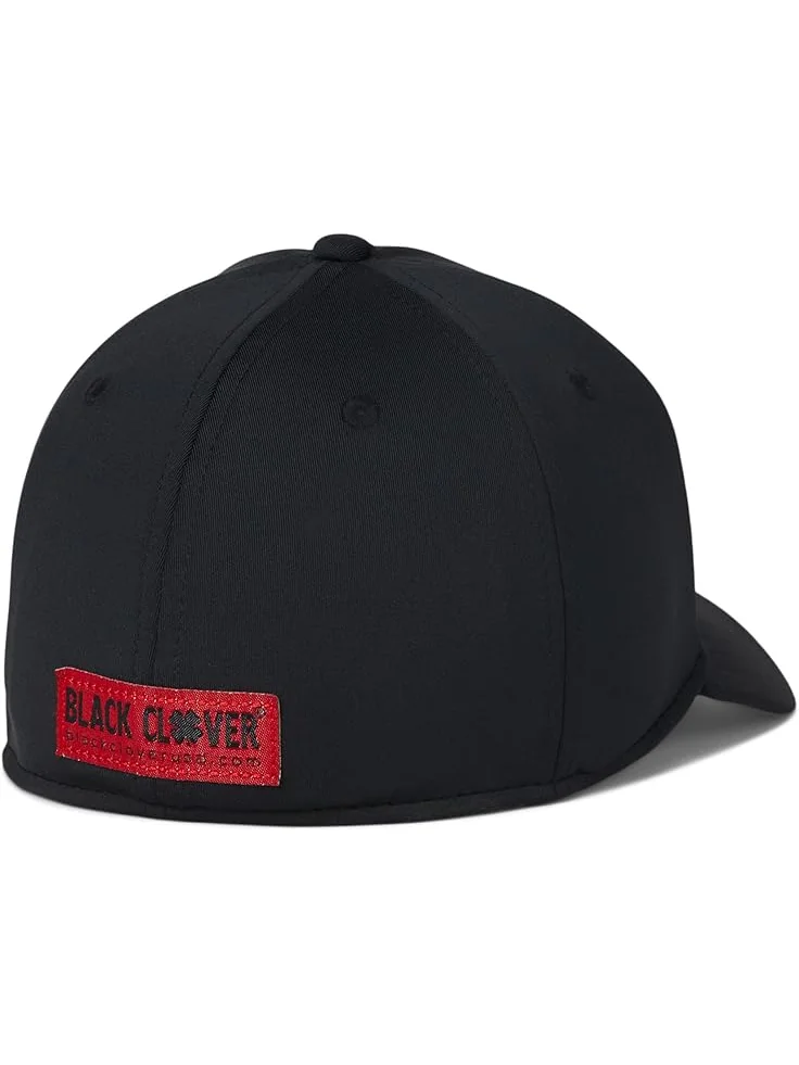 Унисекс черная кепка Clover Premium Clover 24 Black Clover — изображение 2 из 2, черный/красный
