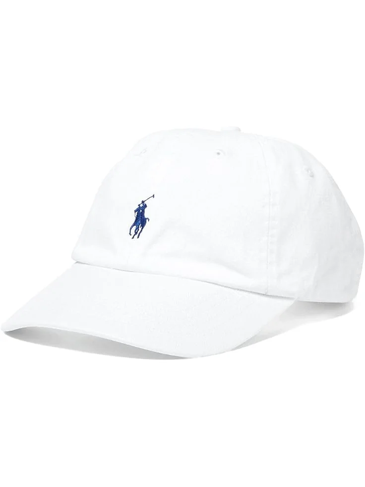 Мужская классическая кепка-чино Polo Ralph Lauren — изображение 1 из 3, белый/синий