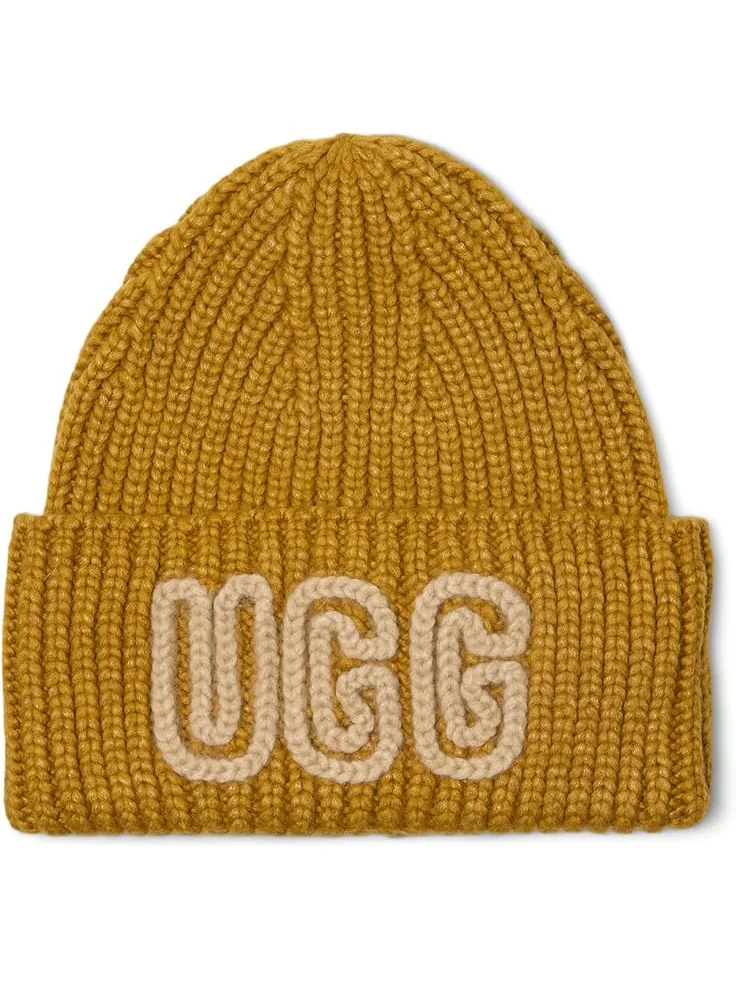 Женская шапка UGG Chunky Crafted Rib Bean