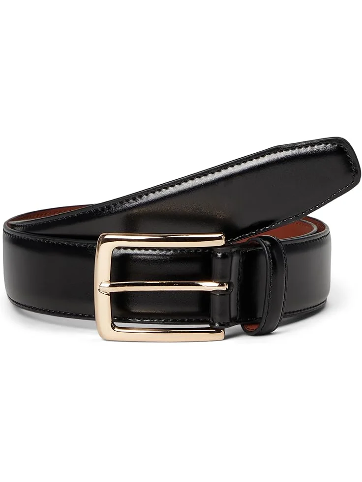 Мужской ремень Johnston & Murphy Burnished Leather W/ Brass Buckle