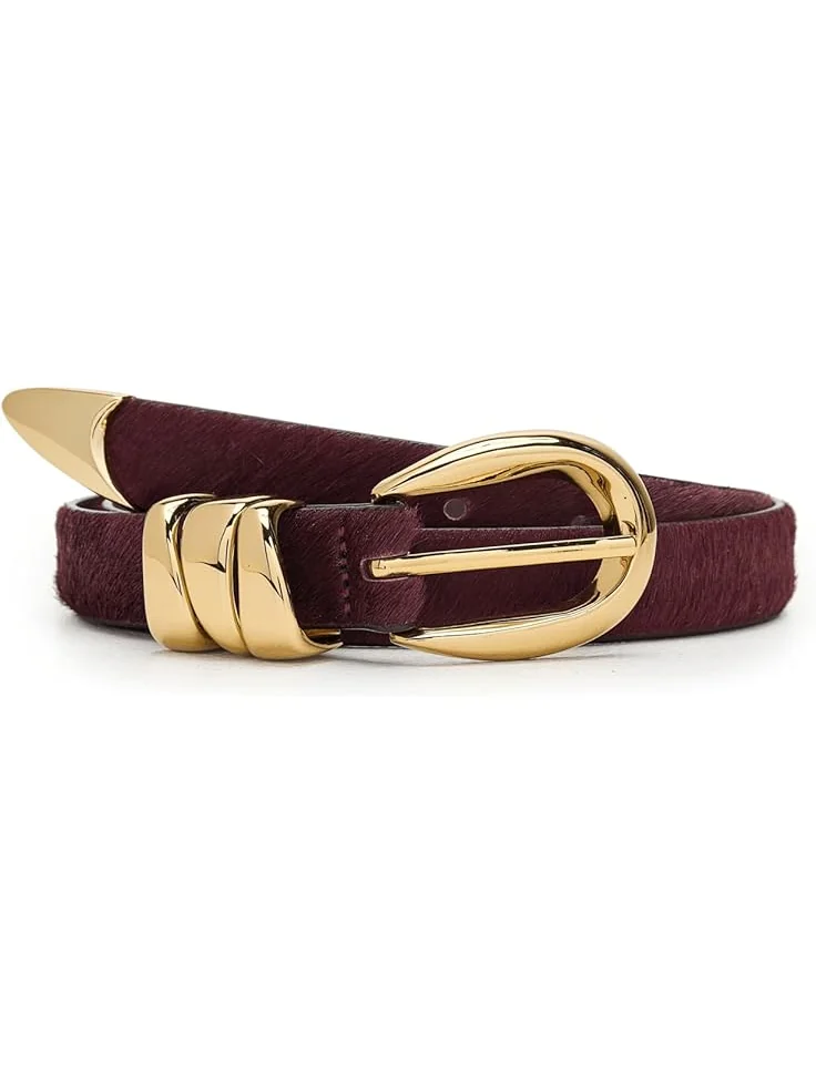 Женский ремень Madewell Triple Metal Keeper Belt: Haircalf