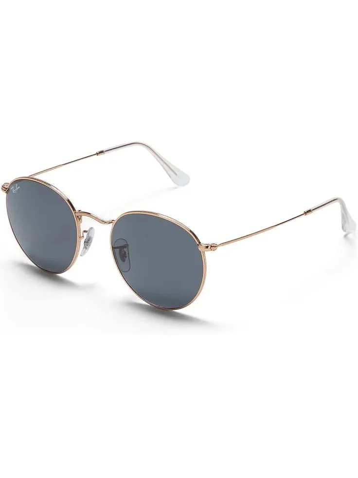 Men's Ray-Ban 0RB3447 Round Metal — синий