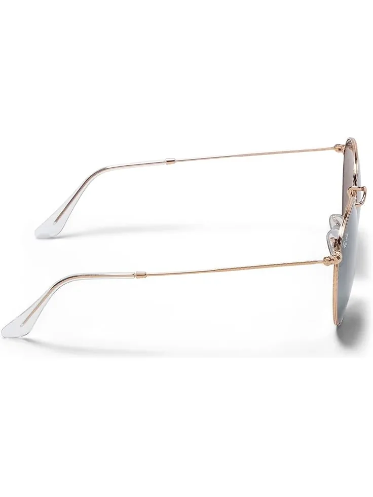 Men's Ray-Ban 0RB3447 Round Metal — изображение 4 из 6, розовый золотистый/синий