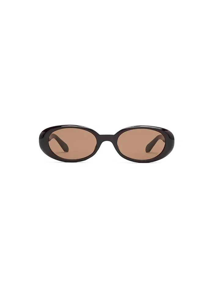 Солнцезащитные очки круглые Felt Cute QUAY AUSTRALIA — изображение 2 из 3, серый
