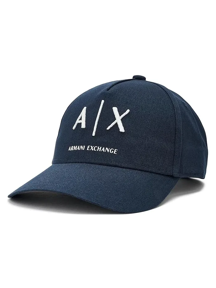 Бейсболка из хлопкового твила Cotton Twill Logo Armani Exchange — белый