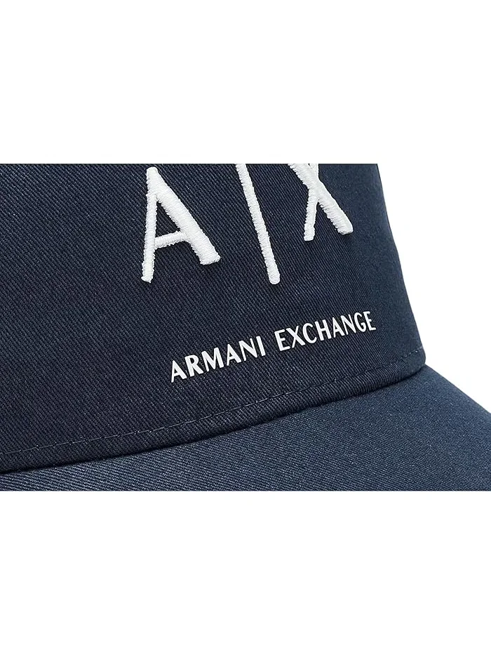 Бейсболка из хлопкового твила Cotton Twill Logo Armani Exchange — изображение 3 из 3, бледный