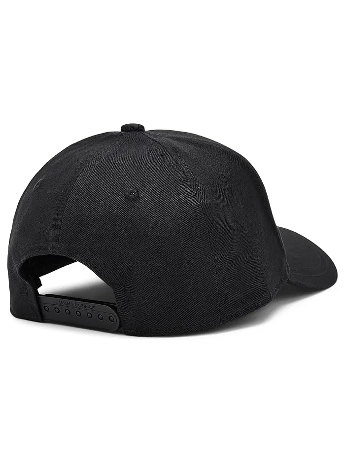 Бейсболка Cotton Twill Logo Armani Exchange — изображение 2 из 3, черный/-белый