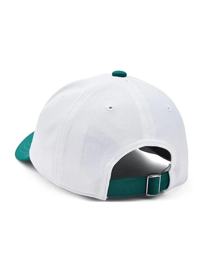 Кепка бейсбольная Blitzing Hat Adjustable Under Armour — изображение 2 из 3, белый/зеленый/синий