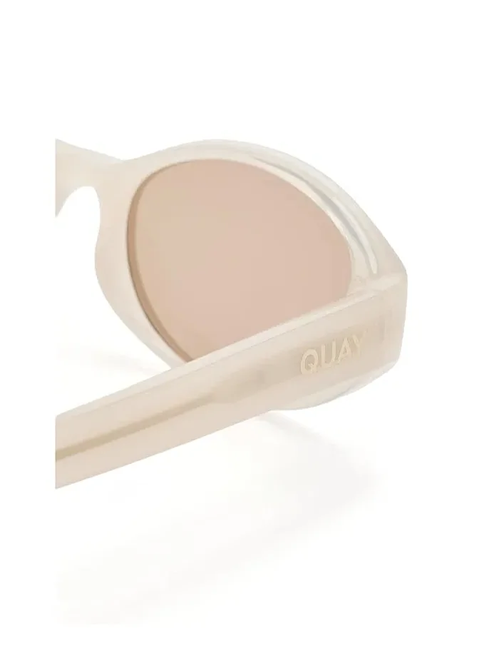 Солнцезащитные очки Aura Points QUAY AUSTRALIA — изображение 3 из 3, коричневый