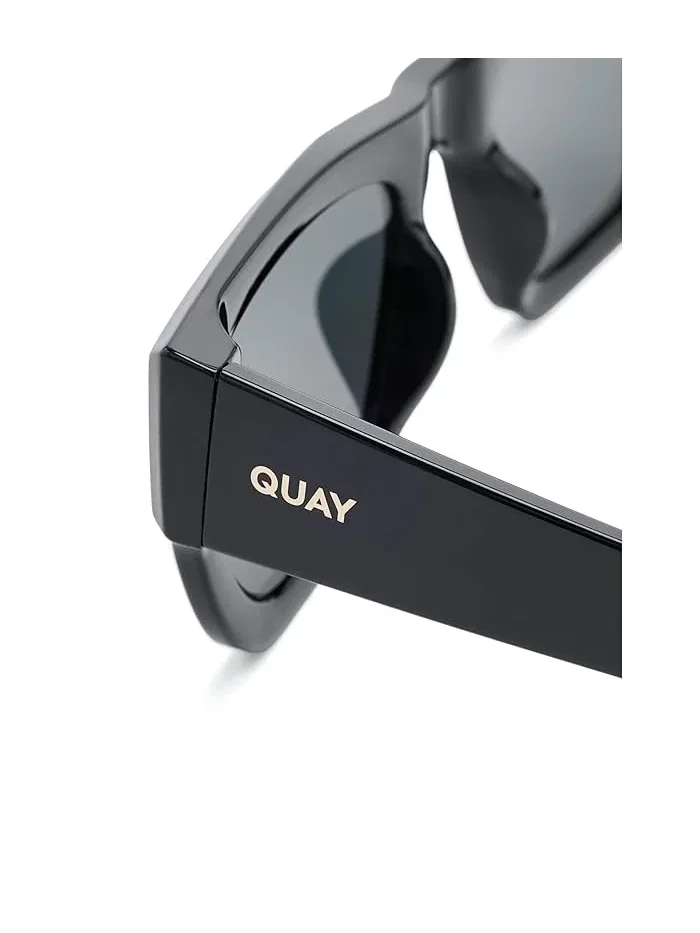 Солнцезащитные очки квадратная кошачий глаз QUAY AUSTRALIA — изображение 3 из 3, черный/черный