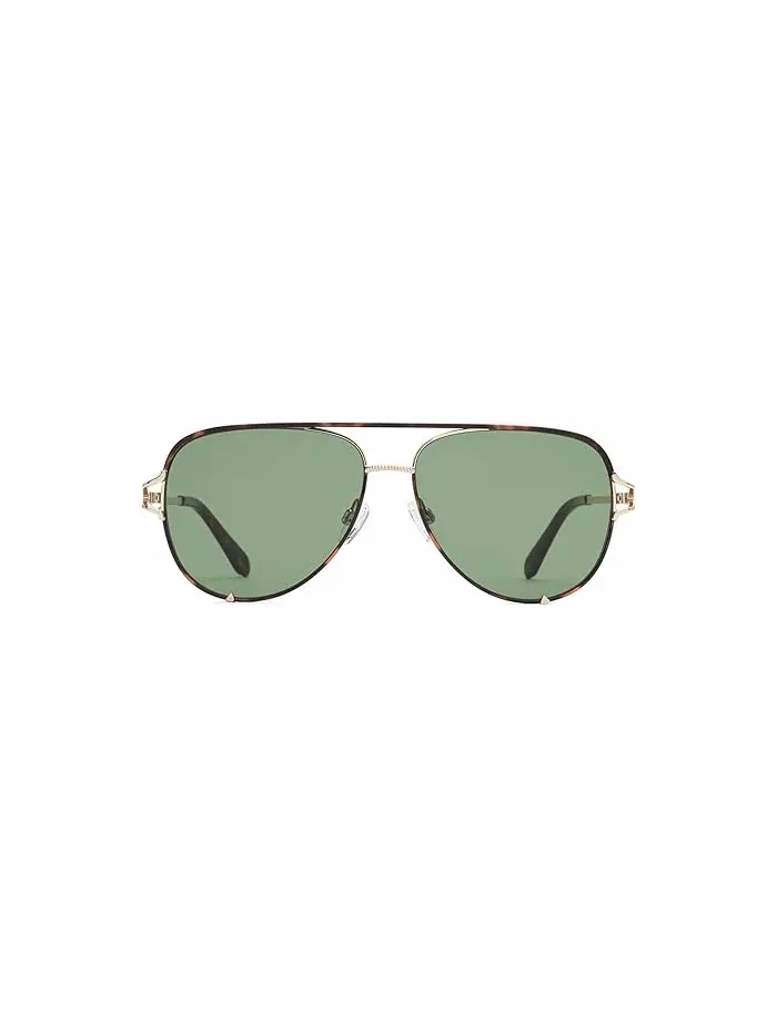 Солнцезащитные очки aviator High Key Twist QUAY AUSTRALIA — изображение 2 из 3, темный/зеленый
