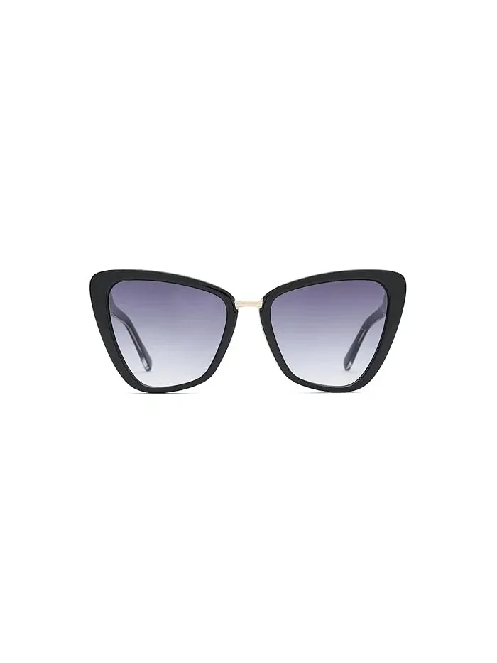 Солнцезащитные очки oversized cat-eye All Talk QUAY AUSTRALIA — изображение 2 из 3, черный/черный