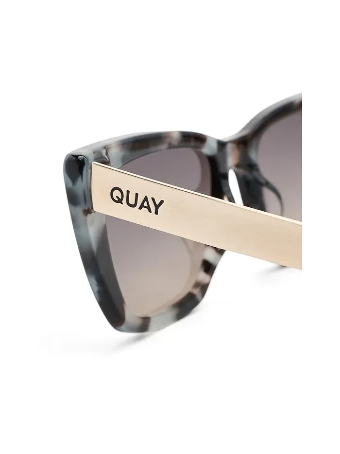 Солнцезащитные очки cat eye Call The Shots Remixed QUAY AUSTRALIA — изображение 3 из 3, серый