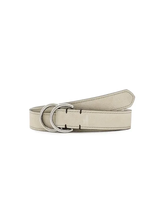 Ремень O Ring Suede из замши johnnie-O — изображение 1 из 3, светлый бежевый