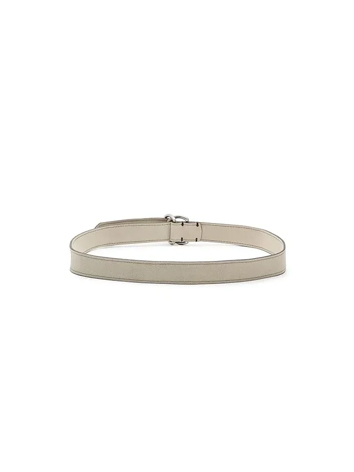 Ремень O Ring Suede из замши johnnie-O — изображение 2 из 3, светлый бежевый