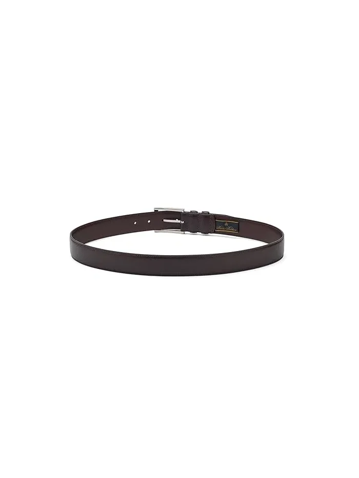 Ремень Brooks Brothers Textured Leather Belt — изображение 2 из 3, коричневый
