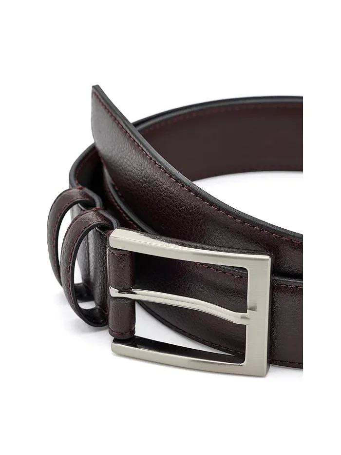 Ремень Brooks Brothers Textured Leather Belt — изображение 3 из 3, коричневый