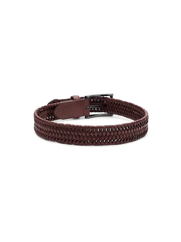 Ремень классический кожаный Dress Belt Johnston & Murphy Kids — изображение 2 из 3, черный