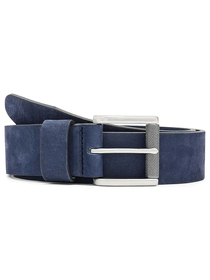 Ремень Nubuck Roller Buckle Johnston & Murphy — изображение 1 из 3, темно-синий