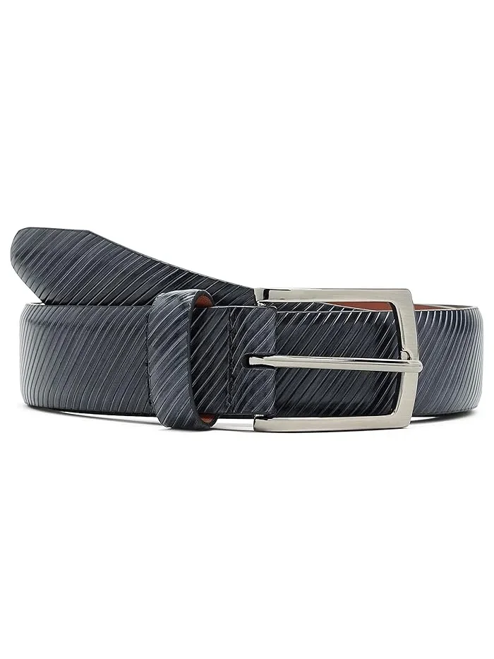 Ремень с диагональным тиснением Diagonal Etched Belt Johnston & Murphy — изображение 1 из 3, бежевый