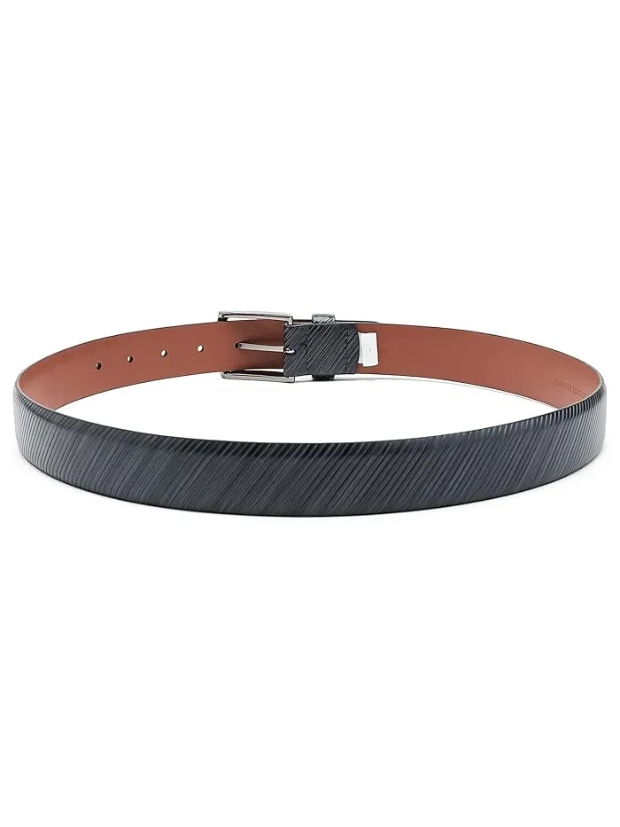 Ремень с диагональным тиснением Diagonal Etched Belt Johnston & Murphy — изображение 2 из 3, бежевый