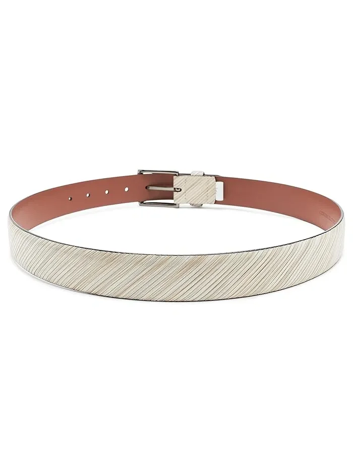 Ремень Diagonal Etched Belt Johnston & Murphy — изображение 2 из 3, кость