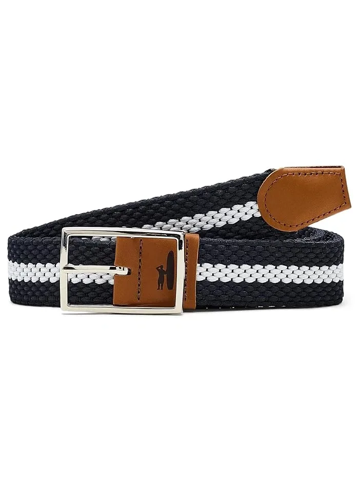 Ремень двусторонний полосатый модель Reversible Stripe бренд johnnie-O цвет
