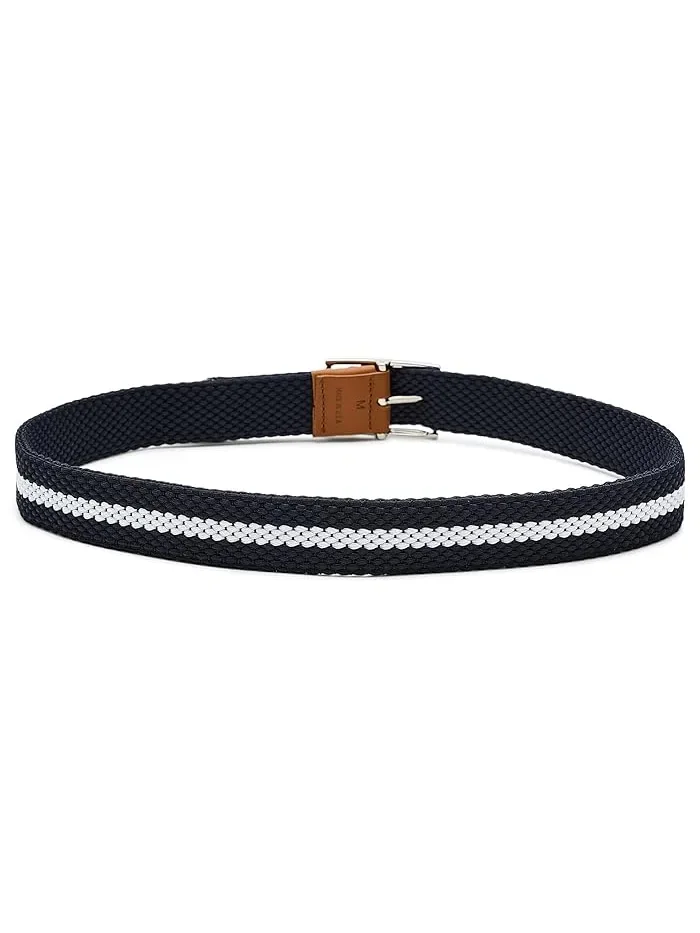 Ремень двусторонний полосатый модель Reversible Stripe бренд johnnie-O цвет — изображение 2 из 3, светлый бежевый