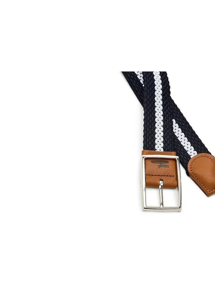 Ремень двусторонний полосатый модель Reversible Stripe бренд johnnie-O цвет — изображение 3 из 3, светлый бежевый