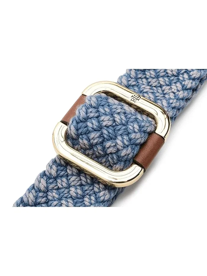 Ремень Square Slide 35-Belt-Medium Lauren Ralph Lauren — изображение 3 из 3, светлый синий/бежевый
