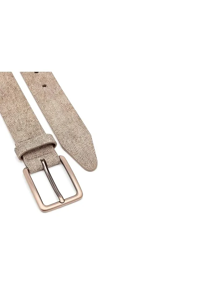Ремень из кожи с диагональным тиснением Fine Stripe Diagonal Leather Johnston & Murphy — изображение 3 из 3, коричневый