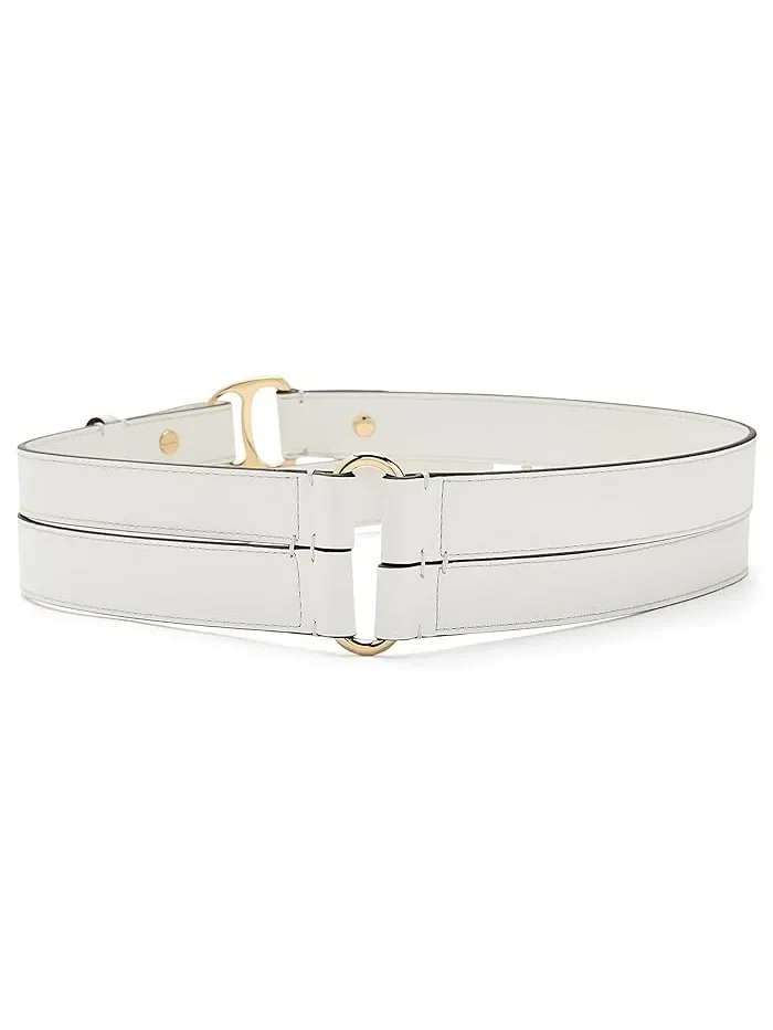 Ремень Equestrian Double Wrap-Belt-Wide Lauren Ralph Lauren — изображение 2 из 3, белый