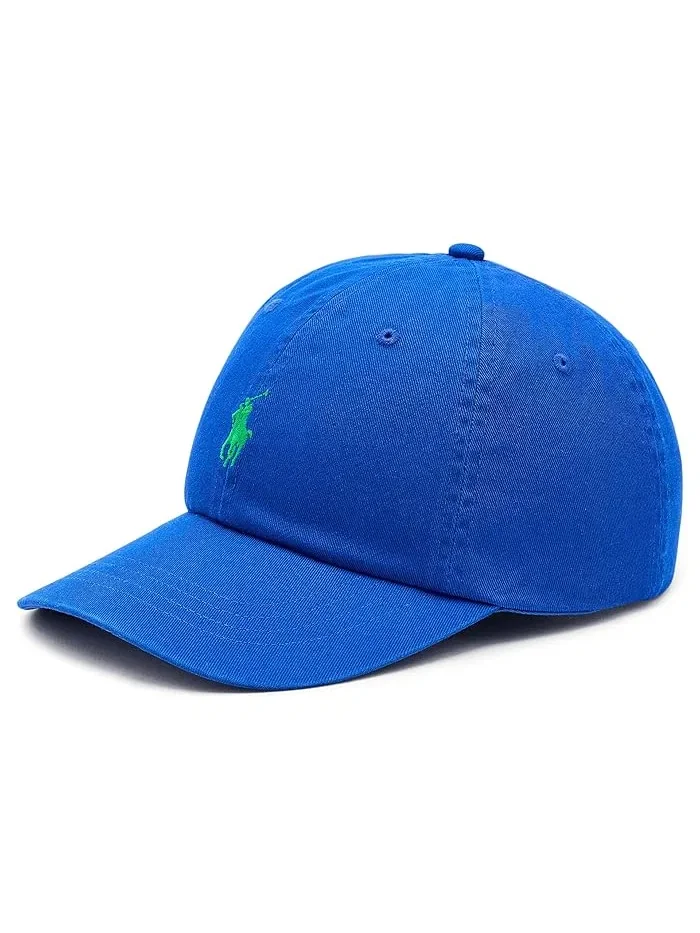 Кепка хлопковая The Iconic Cotton Chino Ball Cap Polo Ralph Lauren — изображение 1 из 3, синий