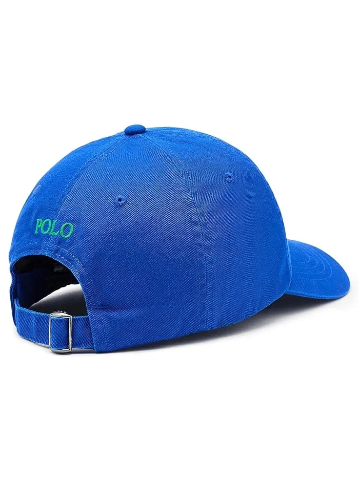 Кепка хлопковая The Iconic Cotton Chino Ball Cap Polo Ralph Lauren — изображение 2 из 3, синий