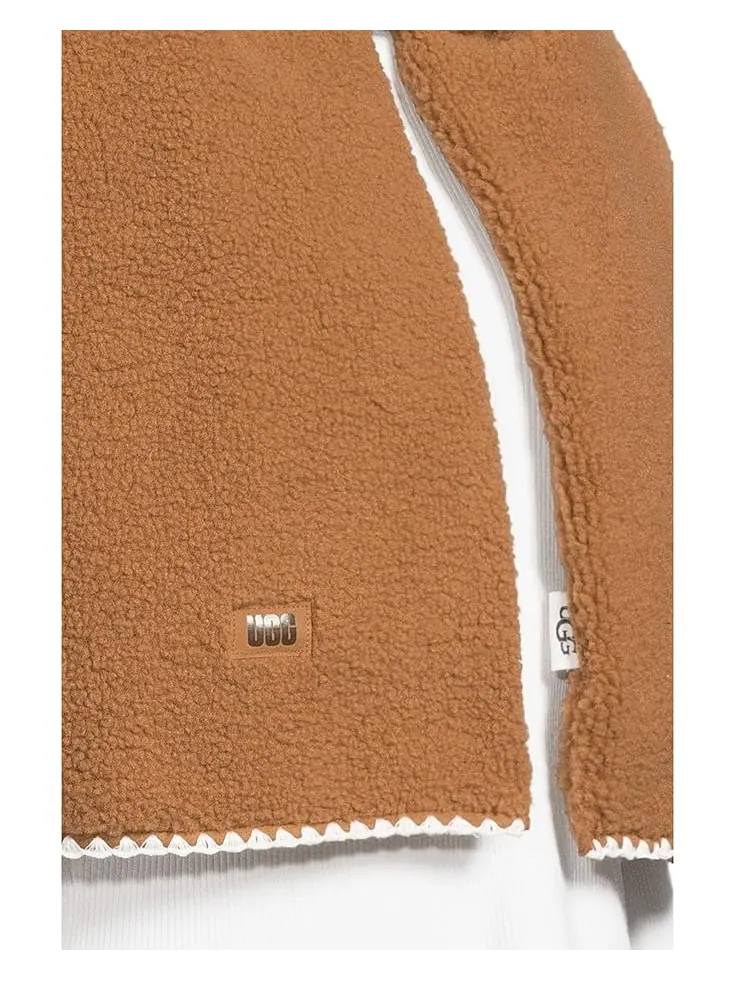 Шарф UGG Uggfluff Scalloped Scarf — изображение 3 из 3, орех