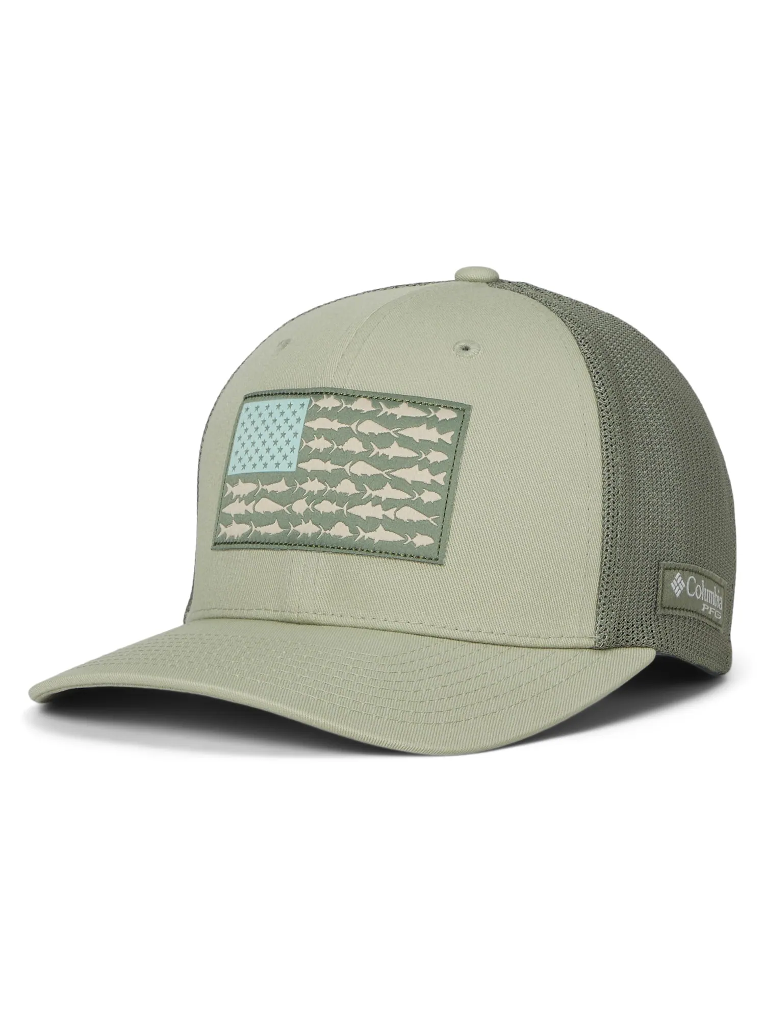Кепка Unisex Columbia PFG Mesh Fish Flag Ball Cap — изображение 1 из 2, серый