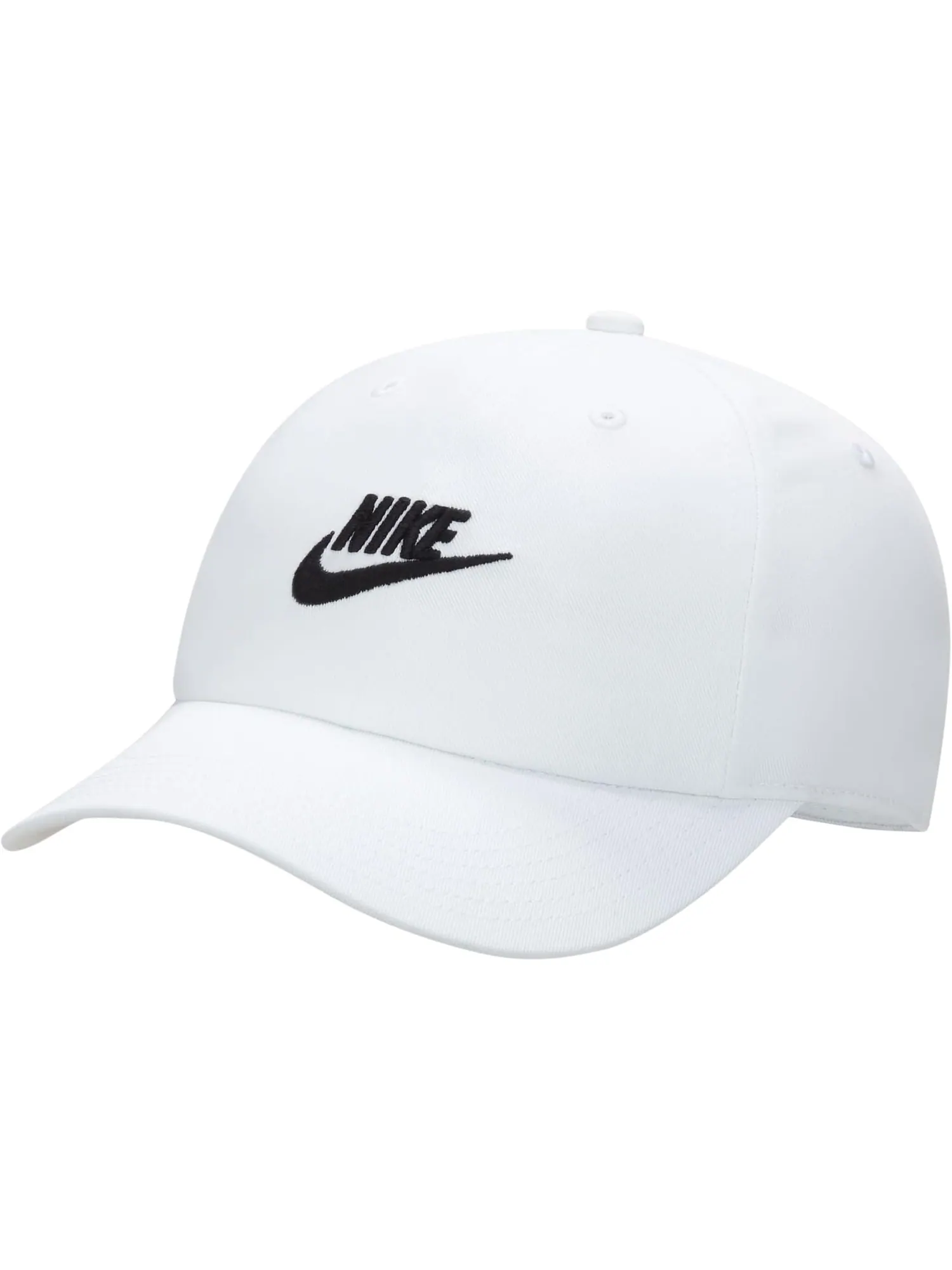 Бейсболка Nike Kids Club Unstructured Futura Wash Cap — изображение 1 из 2, белый/черный