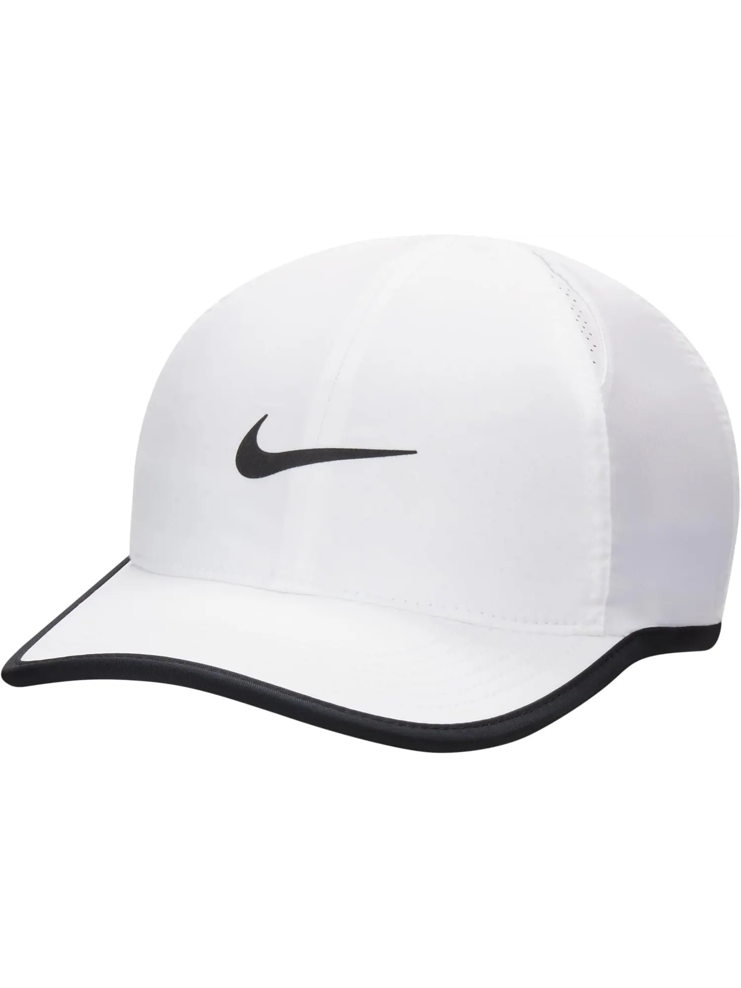 Бейсболка Nike Kids Dri-fit Club Unstructured Featherlight Cap — изображение 1 из 2, белый/черный/черный