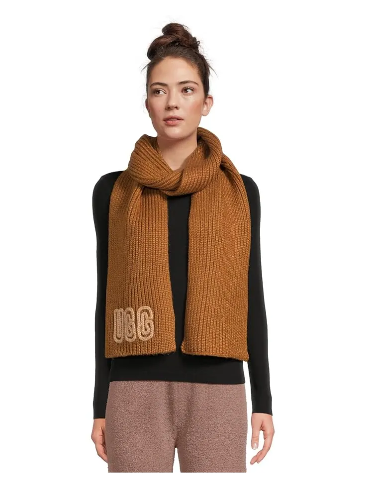 Женский шарф UGG Crafted Chunky Rib — изображение 1 из 3, деко золотой