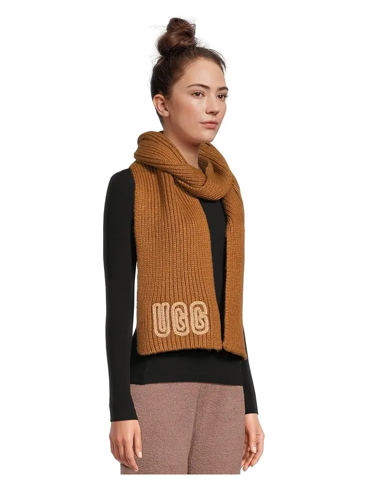 Женский шарф UGG Crafted Chunky Rib — изображение 2 из 3, деко золотой