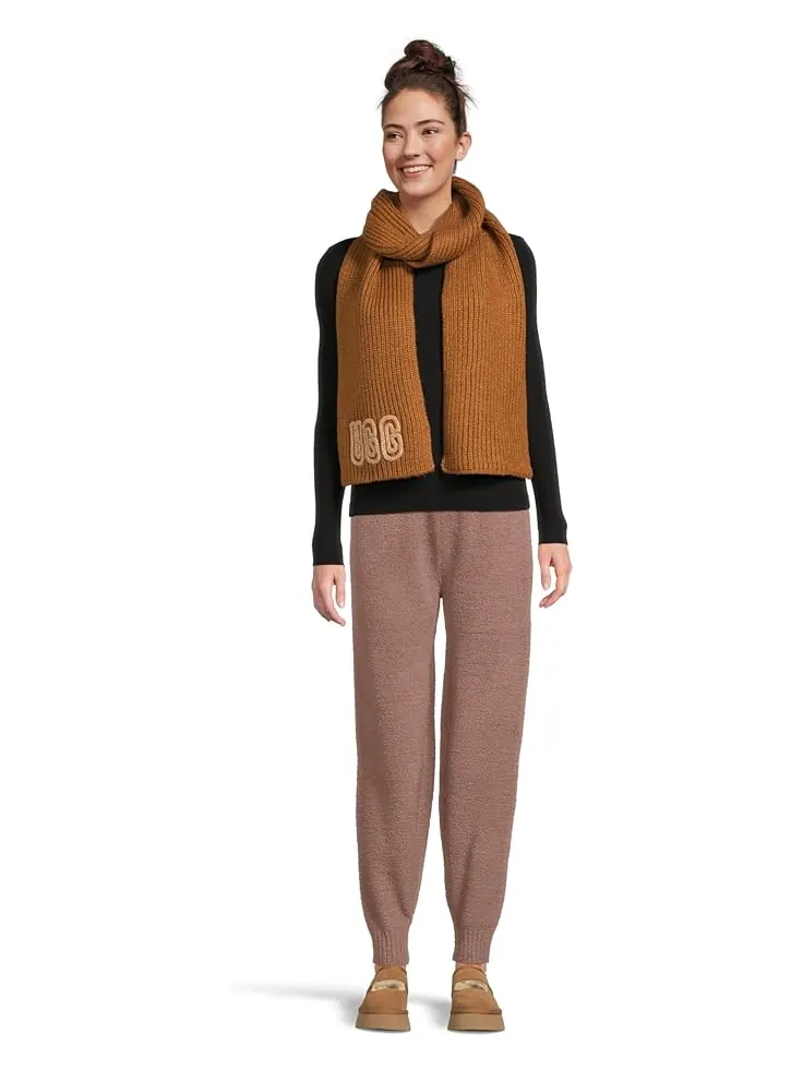 Женский шарф UGG Crafted Chunky Rib — изображение 3 из 3, деко золотой