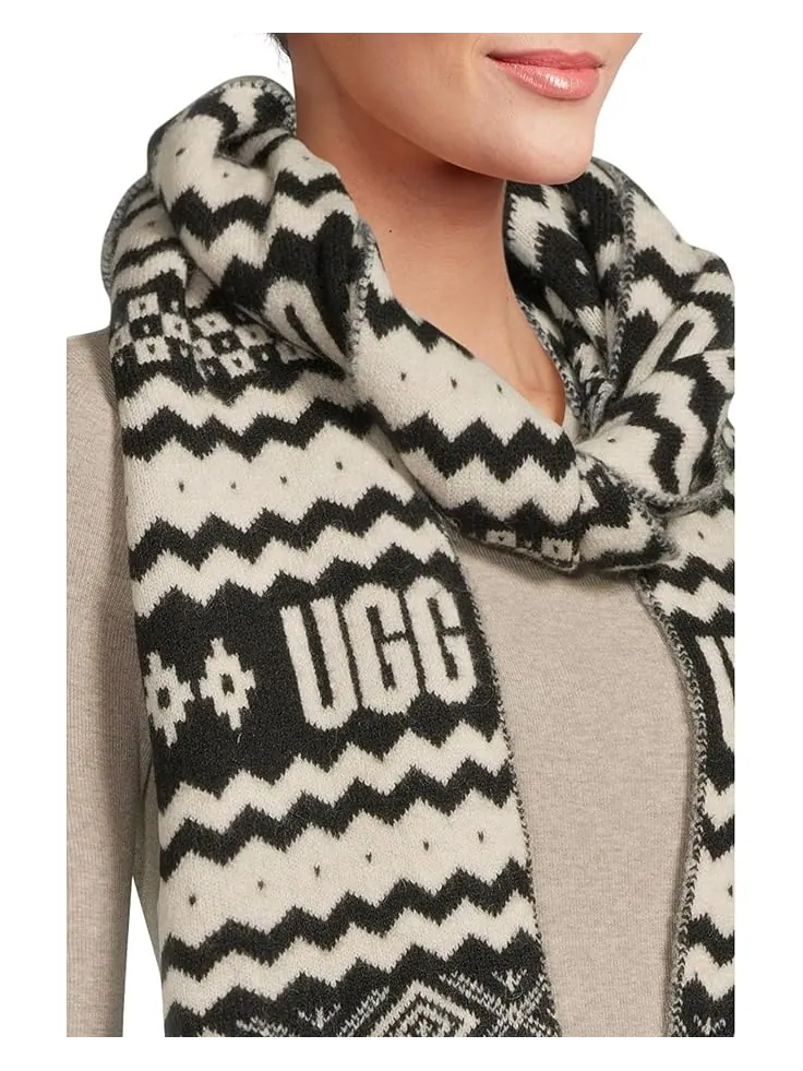 Женский шарф UGG Uggisle — изображение 3 из 4, черный мульти