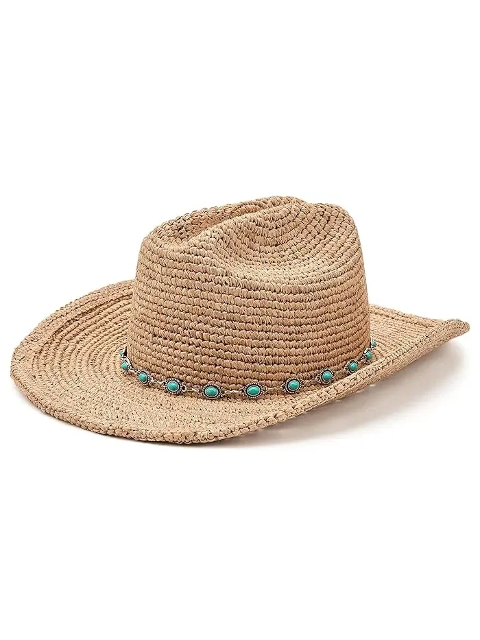 Шляпа ковбойская Raffia Cowboy Turuoise Lack of Color — изображение 2 из 3, прозрачный